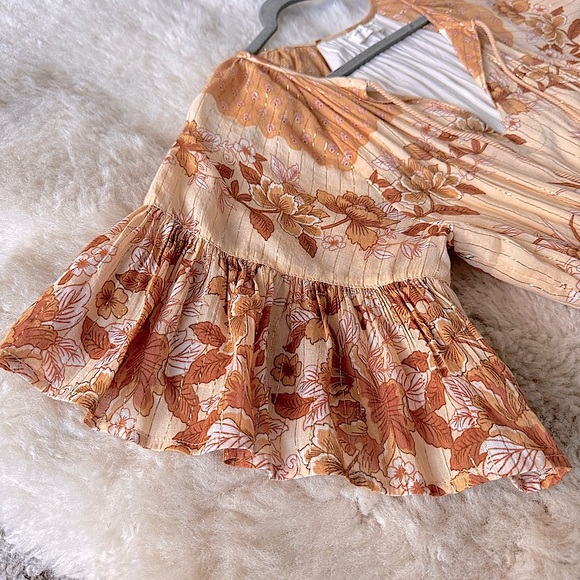 ✨Last Chance💋 ❤️‍🔥Spell & The Gypsy Coco Lei Flutter Sleeve Playdress XXS - Picture 5 of 16